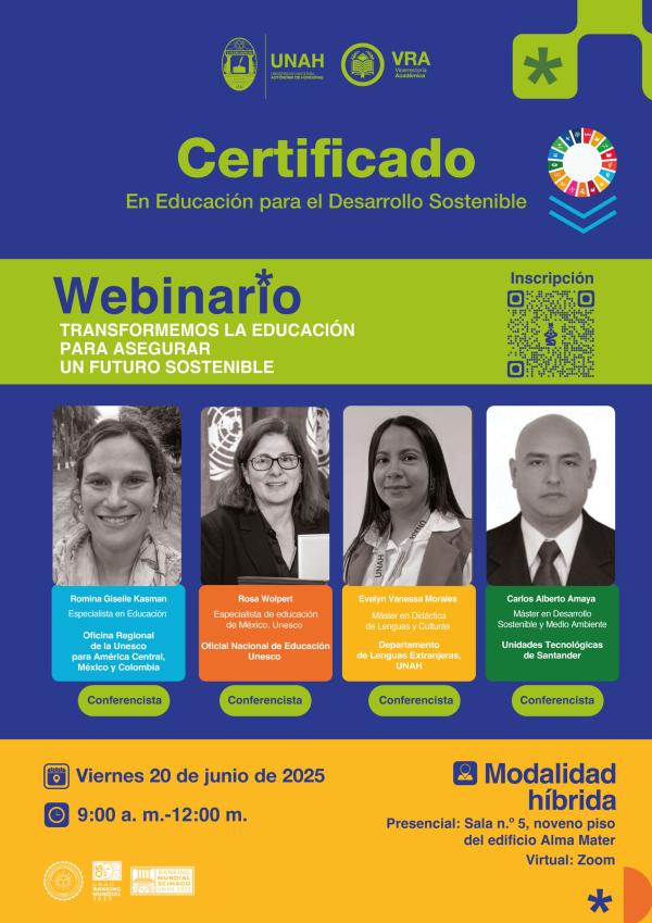  Webinario: Transformemos la educación para asegurar un futuro sostenible